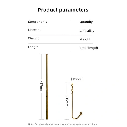 Set Hook Anal 3867 AllNight Golden Adjustable LOCKINK 1118